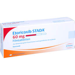 Abbildung: Etoricoxib STADA 60 mg Filmtabletten 50 St, Filmtabletten PZN 11853326