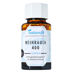 Abbildung: Naturafit Weihrauch 400 Kapseln Kapseln, 60 St PZN 11856649