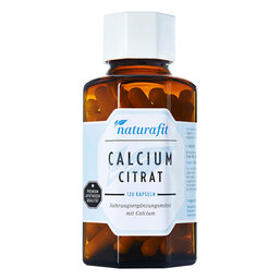 Abbildung: Naturafit Calcium Citrat Kapseln 120 St, Kapseln PZN 11859091