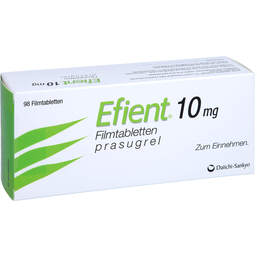 Abbildung: Efient 10 mg Filmtabletten 98 St, Filmtabletten PZN 11861610