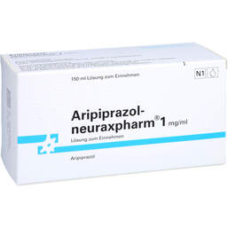 Abbildung: Aripiprazol neuraxpharm 1 mg / ml Lösung zum Einnehmen 150 ml, Lösung zum Einnehmen PZN 11861892