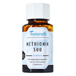 Abbildung: Naturafit Methionin 500 Kapseln 60 St, Kapseln PZN 11862414