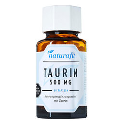 Abbildung: Naturafit Taurin 500 mg Kapseln 60 St, Kapseln PZN 11862549