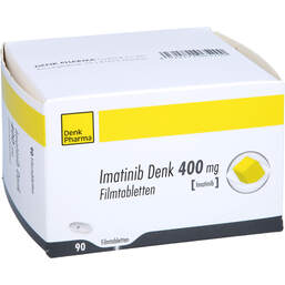Abbildung: Imatinib Denk 400 mg Filmtabletten 90 St, Filmtabletten PZN 11864407