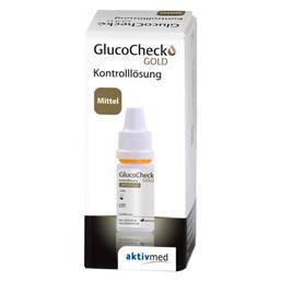 Abbildung: Gluco Check Gold Kontrolllösung mittel 4 ml, Flüssigkeit PZN 11864910