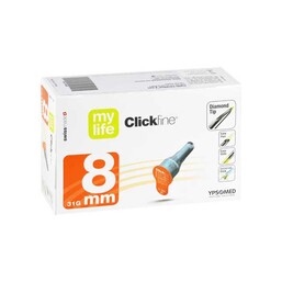 Abbildung: Mylife Clickfine Pen-Nadeln 8 mm Diamond Tip 100 St, Kanüle PZN 11870690