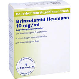 Abbildung: Brinzolamid Heumann 10 mg / ml Augentropfensuspension  3X5 ml, Augentropfen PZN 11871258