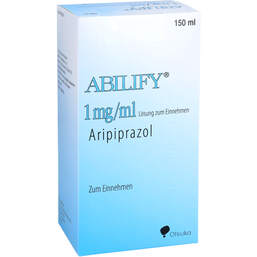 Abbildung: Abilify 1 mg / ml Lösung zum Einnehmen 150 ml, Lösung zum Einnehmen PZN 11874883