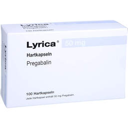 Abbildung: Lyrica 50 mg Hartkapseln 100 St, Hartkapseln PZN 11875003