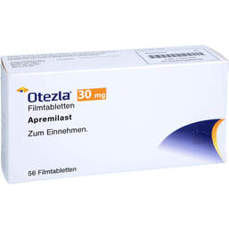 Abbildung: Otezla 30 mg Filmtabletten 56 St, Filmtabletten PZN 11885332
