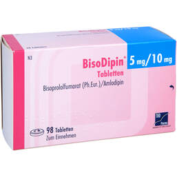Abbildung: Bisodipin 5 mg / 10 mg Tabletten 98 St, Tabletten PZN 12020841