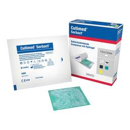 Abbildung: Cutimed Sorbact Gel Kompressen 7,5x7,5 cm 10 St, Kompressen PZN 12143087