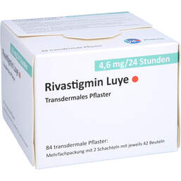 Abbildung: Rivastigmin Luye 4,6 mg / 24 Std. transderm.Pflaster 84 St, Pflaster transdermal PZN 12147300