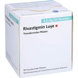 Abbildung: Rivastigmin Luye 4,6 mg / 24 Std. transderm.Pflaster 90 St, Pflaster transdermal PZN 12147317
