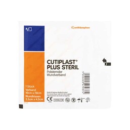 Abbildung: Cutiplast Plus steril 7,8x15 cm Verband 55 St, Verband PZN 12147889