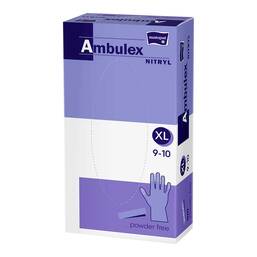 Abbildung: Ambulex Nitryl Untersuchungshandschuhe unsteril ungep.XL blau 100 St, Handschuhe PZN 12338282