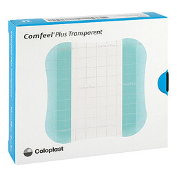 Abbildung: Comfeel Plus Transparent Hydrokolloidverband 10x10 cm 10 St, Verband PZN 12342438