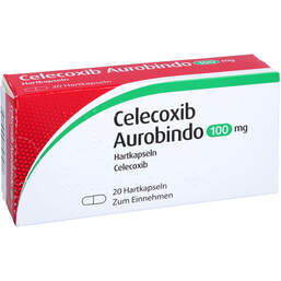 Abbildung: Celecoxib Aurobindo 100 mg Hartkapseln 20 St, Hartkapseln PZN 12343107