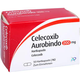 Abbildung: Celecoxib Aurobindo 200 mg Hartkapseln 50 St, Hartkapseln PZN 12343159