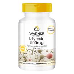 Abbildung: L-Tyrosin 500 mg Kapseln 90 St, Kapseln PZN 12343679