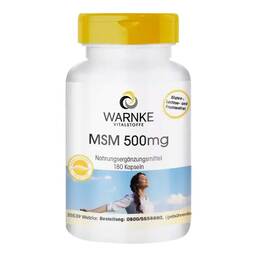 Abbildung: MSM 500 mg Kapseln 180 St. 180 St, Kapseln PZN 12343774