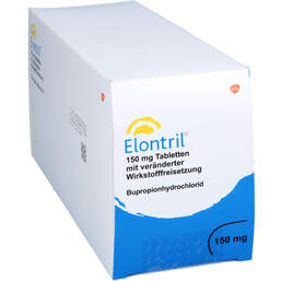 Abbildung: Elontril 150 mg Tabletten mit veränderter Wirkstofffreisetzung 3X30 St, Tablette mit veränderter Wirkstofffreisetzung PZN 12344555