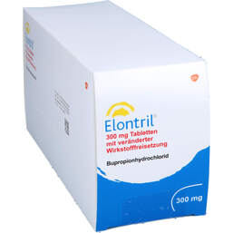 Abbildung: Elontril 300 mg Tabletten mit veränderter Wirkstofffreisetzung 3X30 St, Tablette mit veränderter Wirkstofffreisetzung PZN 12344561