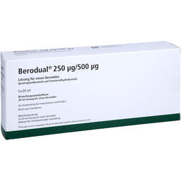 Abbildung: Berodual Inhalationslösung 5X20 ml, Lösung für einen Vernebler PZN 12344934