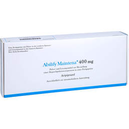 Abbildung: Abilify Maintena 400 mg FS.P. + L.H.e.depuratus -Inj-Suspension  1 St, Pulver und Lösungsmittel zur Herstellung einer Depot-Injektionssuspension PZN 12346525