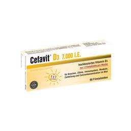 Abbildung: Cefavit D3 7.000 I.E. Filmtabletten 60 St, Filmtabletten PZN 12347743