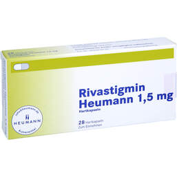 Abbildung: Rivastigmin Heumann 1,5 mg Hartkapseln 28 St, Hartkapseln PZN 12350283
