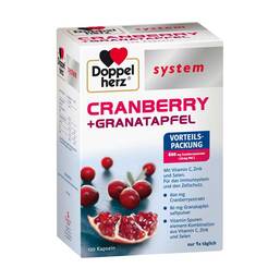 Abbildung: Doppelherz system Cranberry+Granatapfel Kapseln Kapseln, 120 St PZN 12351012
