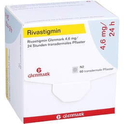 Abbildung: Rivastigmin Glenmark 4,6 mg / 24 Std.transd.Pflaster 60 St, Pflaster transdermal PZN 12353442