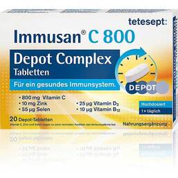 Abbildung: Tetesept Immusan C 800 Depot Complex Tabletten Tabletten, 20 St PZN 12355435