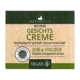 Abbildung: Gesichtscreme Olive & Hyaluron 50 ml, Creme PZN 12360867