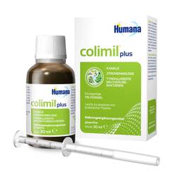 Abbildung: Humana colimil plus Fläschchen mit Dosierpipette Flüssigkeit zum Einnehmen, 30 ml PZN 12363512