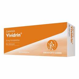 Abbildung: Cetirizin Vividrin 10 mg Filmtabletten Filmtabletten, 20 St PZN 12364291