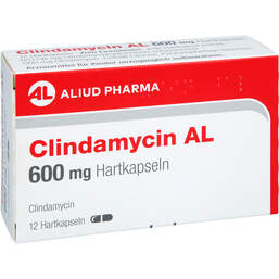 Abbildung: Clindamycin AL 600 mg Hartkapseln 12 St, Hartkapseln PZN 12364693