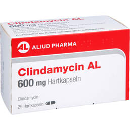Abbildung: Clindamycin AL 600 mg Hartkapseln 25 St, Hartkapseln PZN 12364747