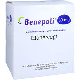 Abbildung: Benepali 50 mg Injektionslösung in einer Fertigspritze 12 St, Injektionslösung PZN 12365758