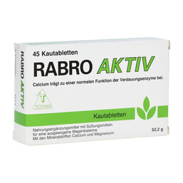 Abbildung: Rabro Aktiv Kautabletten Kautabletten, 45 St PZN 12366841