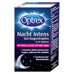 Abbildung: Optrex Nacht Intens Gel-Augentropen 0,4% Hyaluron Tropfen, 10 ml PZN 12371032