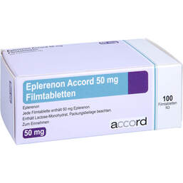 Abbildung: Eplerenon Accord 50 mg Filmtabletten 100 St, Filmtabletten PZN 12379890
