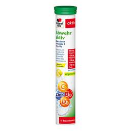 Abbildung: Doppelherz Abwehr aktiv Brausetabletten Brausetabletten, 15 St PZN 12380479
