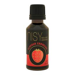 Abbildung: Nisy Flavour Tafelsüße Erdbeere Tropfflasche Tropfen, 20 ml PZN 12380491