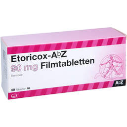 Abbildung: Etoricox AbZ 90 mg Filmtabletten 50 St, Filmtabletten PZN 12380999