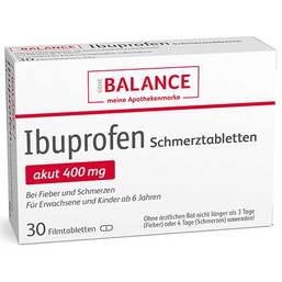 Abbildung: Ibuprofen Schmerztabletten Balance Filmtabletten Filmtabletten, 30 St PZN 12389724