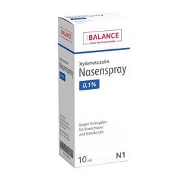 Abbildung: Xylometazolin Nasenspray 0,1% Balance Nasenspray, 10 ml PZN 12389747