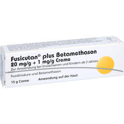 Abbildung: Fusicutan plus Betamethason 20 mg / g + 1 mg / g Creme 15 g, Creme PZN 12395541