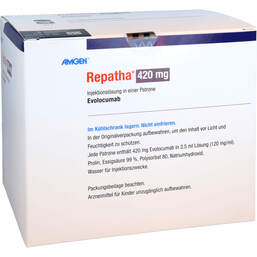 Abbildung: Repatha 420 mg Ilo i.e.Patrone + autom.Minidosierer 3X1 St, Injektionslösung PZN 12397132